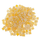 250x Orange Square Glass Mosaic Tiles Pieces for Art Craft 10x10mm Supplies