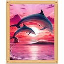 5D DIY Full Drill Diamond Painting Cross Stitch Embroidery Kit (Dolphin01)
