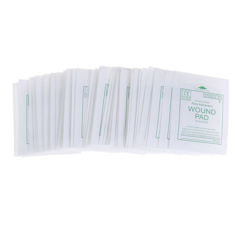 50 pcs gauze pad first aid waterproof wound dressing sterile medical gauze pad U