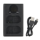Dual Channel LCD Display Battery Charger Suitable for Nikon D7200 D7000 D750