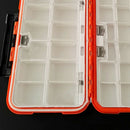 Pocket Waterproof Fishing Tackle Box Hook Bait Flies Case 12 compartments Insert