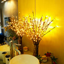 LED Willow Branch Lamp Tall Vase Twig Battery Warm Lamp for Home Decoration