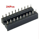 24 Pcs 20 Pin Solder Type 2.54mm Pitch DIP IC Sockets Adaptors F8D1