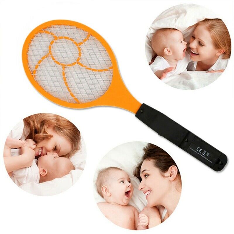 LED Electric Mosquito Swatter Flyswatter Electric Tennis Racket 44 x15.5 Wa