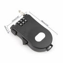 Retractable Wire Rope Outdoor Password Lock Combination Coded Locker Key Padlock