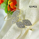 Napkin Ring, 12 Pcs Metal Napkin Rings Holder for Wedding Party Dinner Tabl