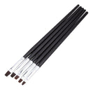 5pcs/Set Nail Art Brushes Wood Hnadle DIY UV Gel Painting Drawing Liner Pen A