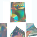 100Pcs Plastic Bag Aluminum Foil Hologram Food Mylar Pouch 14x120cm Newest Use