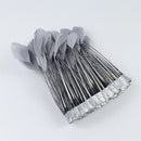 15-20cm Grey Feather Fringe Trim Sewing Edge Crafts Garment Decors 2m