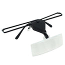 LED Light Adjustable Loupe Folding Glasses Magnifier Metal Frame Headband Watch