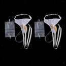 2x Reuseable Mens Urinal Pee Holder Collector Incontinent Aid 1000ml Bladder