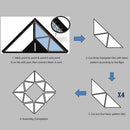 Multi-use Measuring Ruler Speed Square Roofing Triangle Angle Protractor