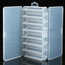 Double Sided Fishing Lure Hooks Tackle Storage Box Case Clear Waterproof SUM