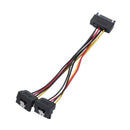 Sata Hard Drive Power Cord 15Pin One Minute Twoturn Wiring Male To Female 1