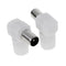 10pcs Right Angle 90 Degree RF Coaxial Coax TV Aerial Male Connector Plug