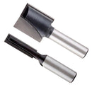 2pcs Carbide Tipped Cleaning Bottom Router Bit Cutter 6mm 18mm Cutting Dia, 8mm