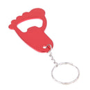 Footprint Shaped Beer Opener Aluminum Alloy Bottle Opener Keychains A