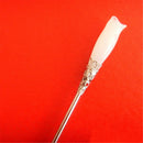 Chinese Classic Women Hairpin Hair Accessories White Jade Retro Stick 165mm Gift