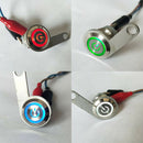 12V DC Motorcycle LED Handlebar Headlight Foglight Switch Waterproof Red