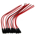 10x 5.5*2.1mm Female DC Power Plug Connector CCTV Pigtail CABLE Jack 12V FSJBTOC