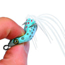 6pcs Soft Silicone Plastic Frog Fishing Lures Topwater Ray Frog Crank Baits