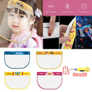 4Pcs Kid Clear Safety Full Face Shield Cover Guard Visor Hat Protector