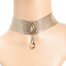 Charm Metal Wide Punk Necklace Choker Collar Bib Chain Statement Jewelry