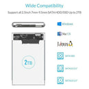 2.5 inch SATA USB 3.0 HDD Hard Drive External Enclosure SSD Disk Box Case