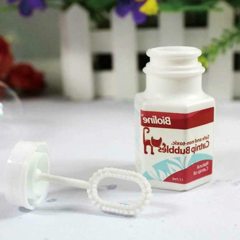 18ml Liquid Catnip Bubbles Oil Blower Cat Kitten Interactive Toys 2019