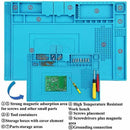 Anti Static Magnetic Heat Insulation Silicone Pad Desk Repair Solder Mat Q3K8