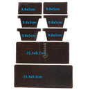 DIY Brown Leather Wallet Purse Complete Kit with Pre Cut Pre Punched Leather