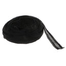 5 Yds 18mm Elastic Spandex Sewing Lace Band DIY Hair Ties Accessories Black