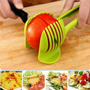 Home Vegetable Fruit Slicer Cutter Onion Fork Tomato Potato Slicers Holder YLH