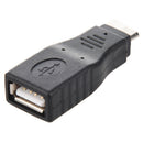 Adapter OTG (On - The - Go) USB - A concave to USB mini - B convex Black