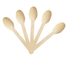 200 disposable wooden tea spoons - tasting spoons, dessert tasting, dinner, J6Y6