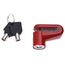 Bicycle Bike Cycling Disk Brake Wheel Lock Biker Security Red 2 Keys U4L8