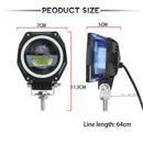 3" Inch LED Work Light Bar Spot Angel Eye Driving Fog Lamp Car Offroad 4WD IP67*