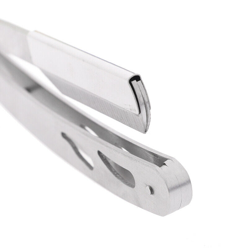 Barber Edge Steel Razor Folding Shaving Holder Rack Without Blade Showy~er Hn