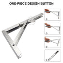 Heavy Duty Folding Shelf Brackets, 2Pcs Stainless Steel Collapsible Shelf B