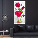 Full Drill Diamond Painting Rose Butterflies Cross Stitch Kit Mosaic Craft