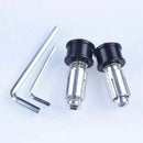 2 Pcs Motorcycle Rear View Handle Bar End Side Rearview Mirrors 7/8" 22mm YM