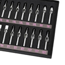 22PCS 304 Stainless Steel Tattoo Tip Needle Tubes Kit Professional Gun Machine