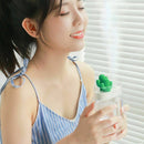160ml Ultrasonic Air Humidifier Clear Cactus Color Light USB Essential Oil  S2U7