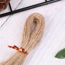 50pc25cm natural brown jute hemp rope twine string cord shank craft making ES