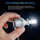 1Pair Universal 6500K 5000LM H3 LED COB Car Auto Headlight Head Lamp Bulbs