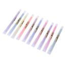10Pcs Fluorescent Pen Highlighters Color Mild Liner Marker Pen School Supplies