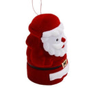 Christmas Santa Claus Flannel Jewelry Ring Box Creative Gift Ring Box Jewel