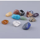 15Pcs/Pack Palm Tumblestone Crystals Gemstones Minaiture for Home Decor Gift