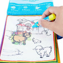 Coolplay Colorful Water Drawing Mat Magic Water Pen Drawing Board Book Baby