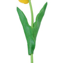 10pcs Yellow Latex Real Touch Tulip Flower with Leaves For Wedding Bouquet